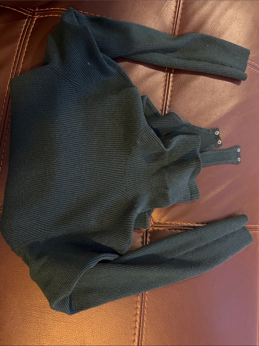 Abercrombie & Fitch Dark Green Bodysuit